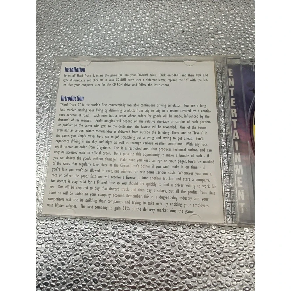 Hard Truck II Jewel Case (PC, 2001)